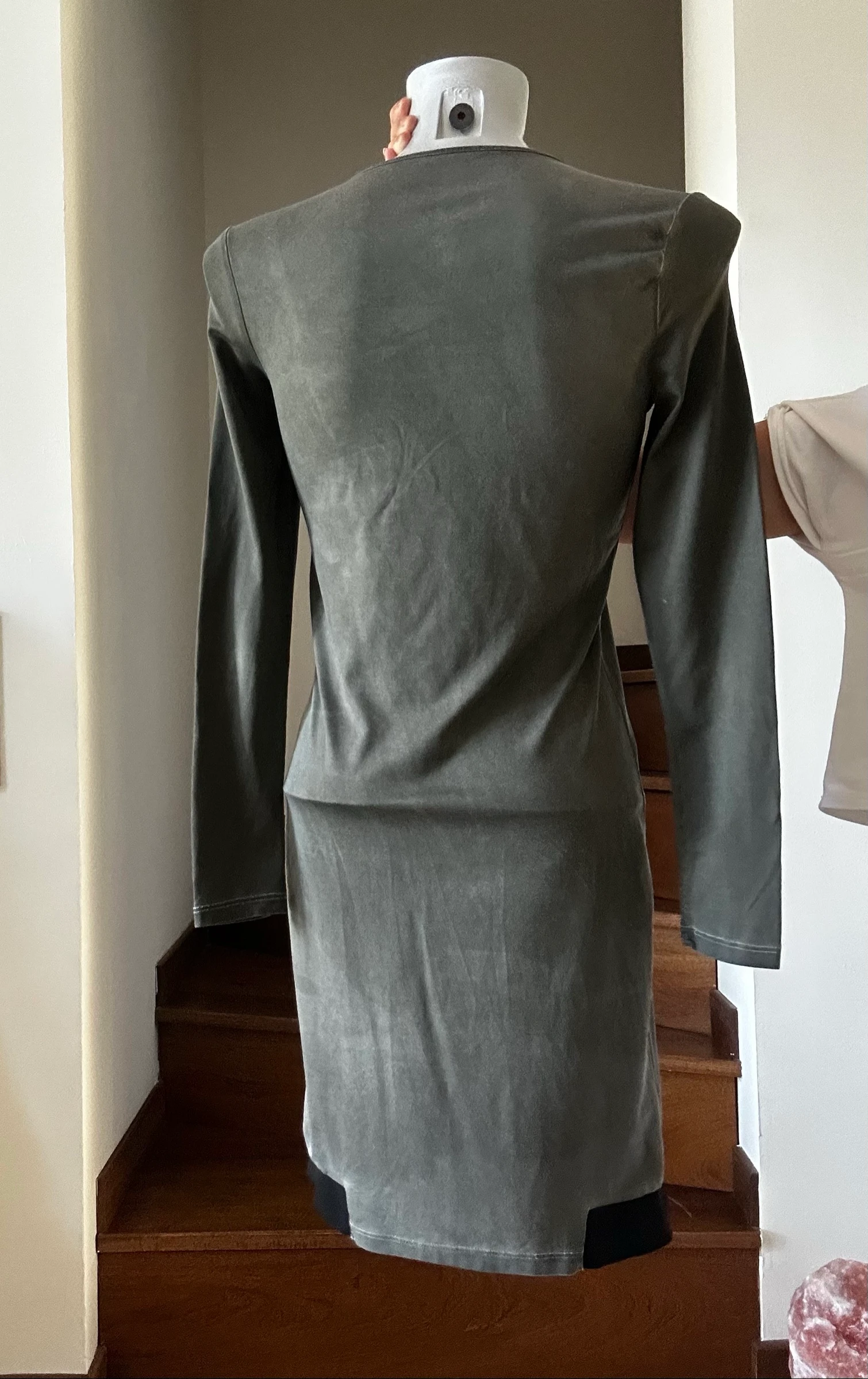 Khaki HBT Collection sport chic stretch dress – Size XS/S – Very good condition – photo 2